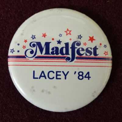 Lacey MAD Festival button: Copyright: Lacey Museum; Origformat: Artifact