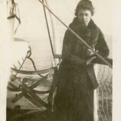 Anna Foy travels by boat to Victoria