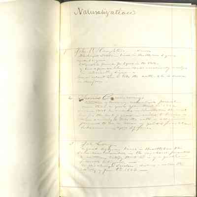 Naturalization notes