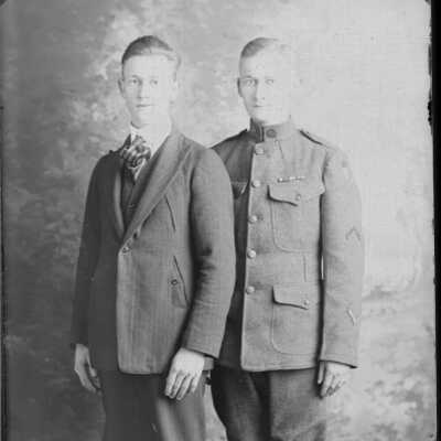 RININGER, Don & brother [M-27]: WWI Veteran, Clinton County, MI