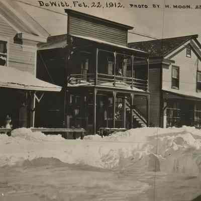 1912 Main Street Dewitt Snow Storm