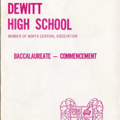 1973 Commencement-Baccalaureate Program