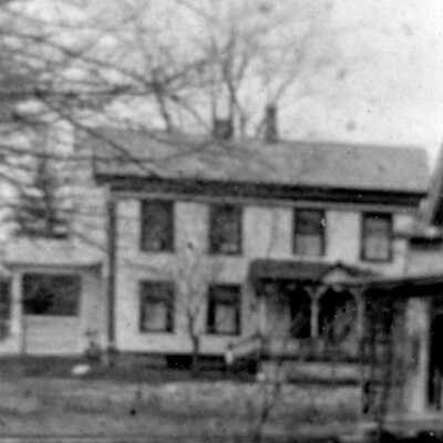 Close-up of Dewitt Chapin, later Brazee and Alfred house on W. Main Street