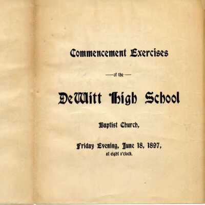 1897 Commencement Program