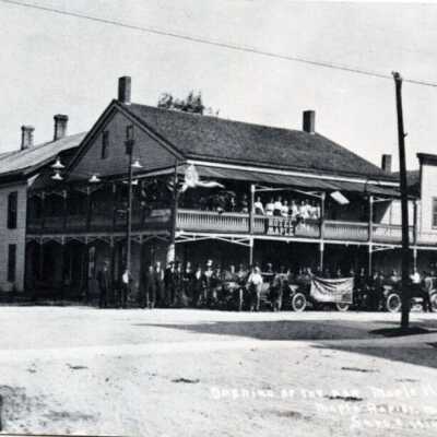 Maple Hotel and Street Scene, Maple Rapids