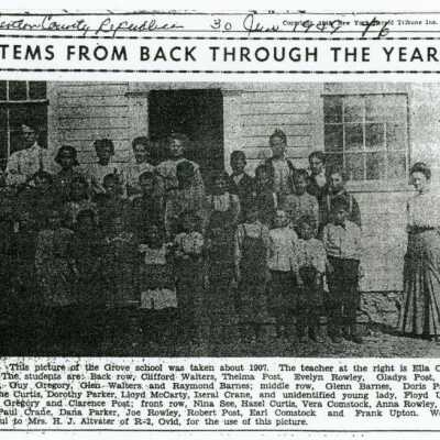 Grove School, Victor Township