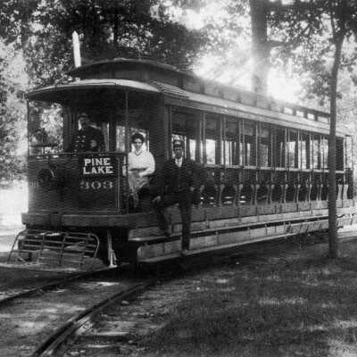 Interurban at Pine Lake (Lake Lansing)
