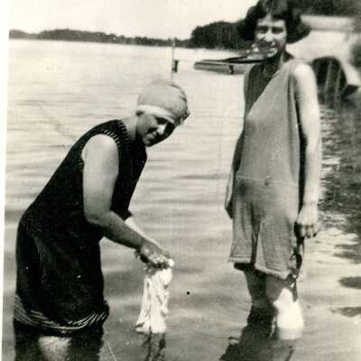 Swimming at Pine Lake