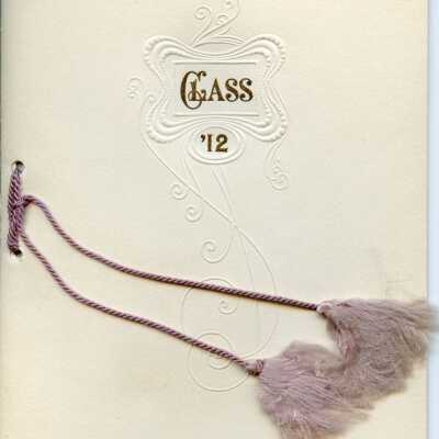 1912 Commencement Program