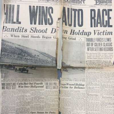 Hill Wins Auto Race