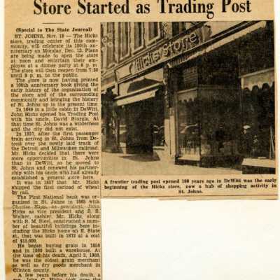 Hick's Store