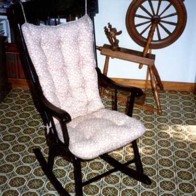 Webster Rocker and Spinning Wheel