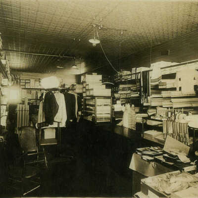 Arvena Irene Huguelet in Tucker's Store