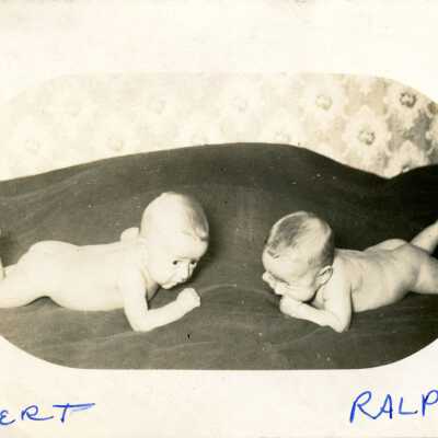 Unidentified infants Robert & Ralph