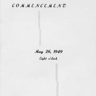 1949 Commencement Program