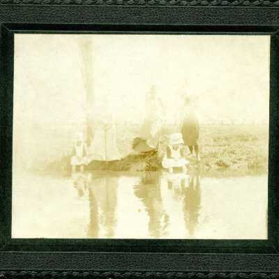 Unidentified women and children