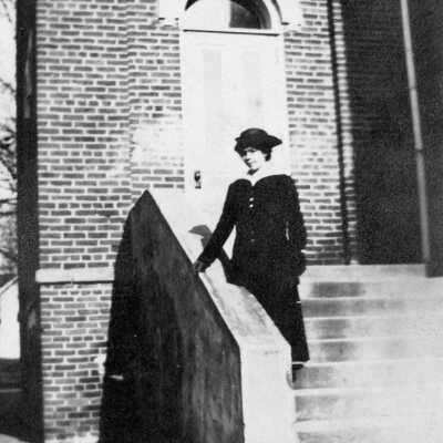 DeWitt School Building Steps
