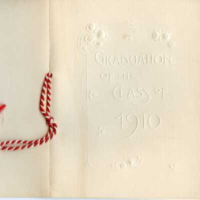 1910 Commencement Program