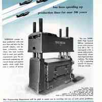 1942 TW & CB Sheridan Advertisement 500 Ton Press Aero Digest