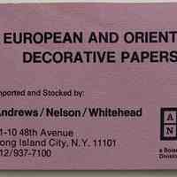 European and Oriental Decorative Papers