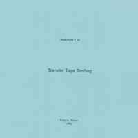 Transfer Tape Binding