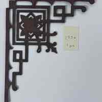 Hoole Corner Flowers with Lines and Fleur de Lis Template, Design 1736