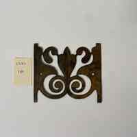 Hoole Fleur-de-lis with Spiral Vines Stamp Die Template, Design 2380