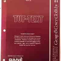 Tuf-Text, sample card #0702-003