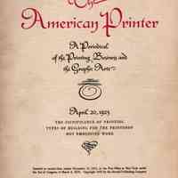 1925 The American Printer Magazine Volume 80 issue 8