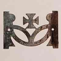 Hoole Cross Drapes Ellipses Half Circles with Holes Stamp Die Template, Design 1953