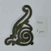 Hoole Corner Swirl Horn Template, Design 1441