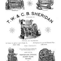 1894 TW & CB Sheridan The Inland Printer Vol 12 General Ad