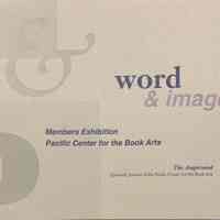Word & image : members book exhibition