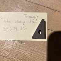 Hoole Triangle Metal Stamp Head