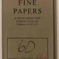 Falkiner Fine Papersd, 6D