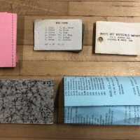 [Sample books, order form, and price lists from Aiko