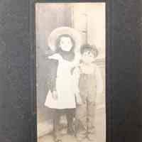 Photo of a young girl and boy