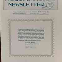 Miniature Book Society newsletter. N.S. no.13 : April, 1992
