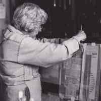 Patri at work on various pages