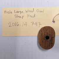 Hoole Large Wood Oval Stamp Head