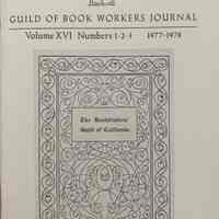 Guild of Book Workers Journal. Fall, Winter, Spring 1977-1978 ; v. 16 no.1-2-3.