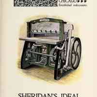 1896 TW & CB Sheridan Ideal Cutter colorized insert