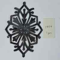 Hoole Snowflake with Trumpet and Bud Flowers Template, Design 1759