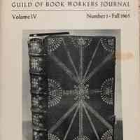 Guild of Book Workers Journal. Fall 1965; v.4 no.1