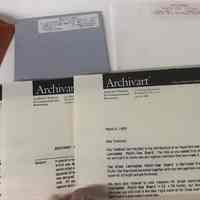          Archivart [announcement letter and samples] picture number 2
   