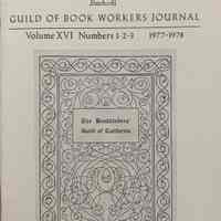 Guild of Book Workers Journal. Fall-Winter-Spring 1977-1978 : v.16 no.1-2-3.