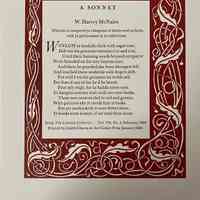 A Sonnet / W. Harvey McNairn