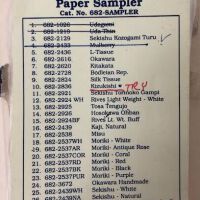 Japanese and European Paper Sampler