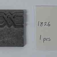 Hoole Fleuron Intertwined Lines Stamp Die, Design 1826