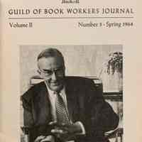 Guild of Book Workers Journal. Spring 1964; v.2 no.3